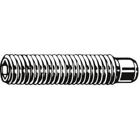 1//4 300 Stainless Steel Socket Set Screw with Passivated Finish; PK5 MS51021-3